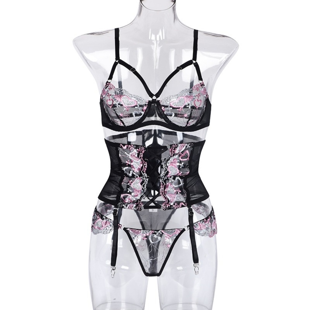 ❤️ NEW sensual embroidered decor lingerie set - Picture 6 of 7
